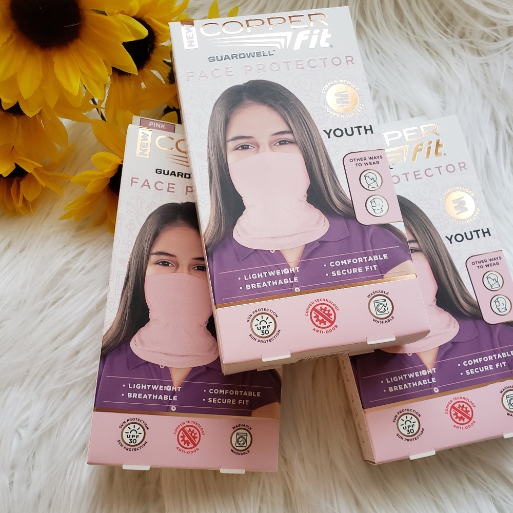 🆕Copper Fit Face Mask Protector 3 Pieces AGES 8+